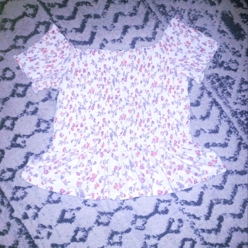 American eagle babydoll crop top shirt